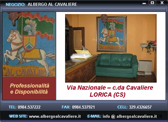 Cosenzaerende in Vetrina - Al Cavaliere - Lorica (CS)